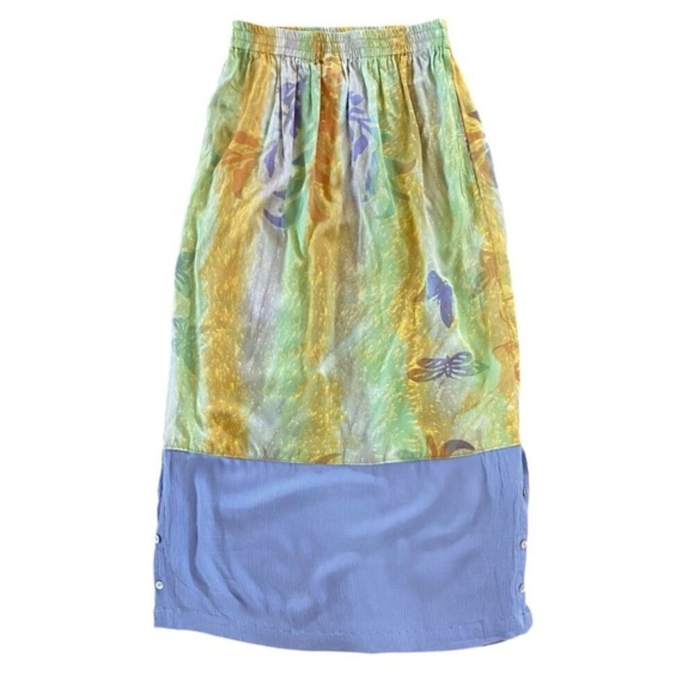 Coriander Made in Bali Gorgeous Colorful Butterfly Hippie Skirt Women’s Size M - Picture 1 of 7